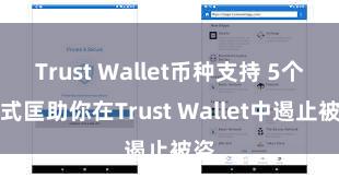 Trust Wallet币种支持 5个样式匡助你在Trust Wallet中遏止被盗